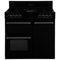 Belling Classic 90DFT Dual Fuel Range Cooker, Black